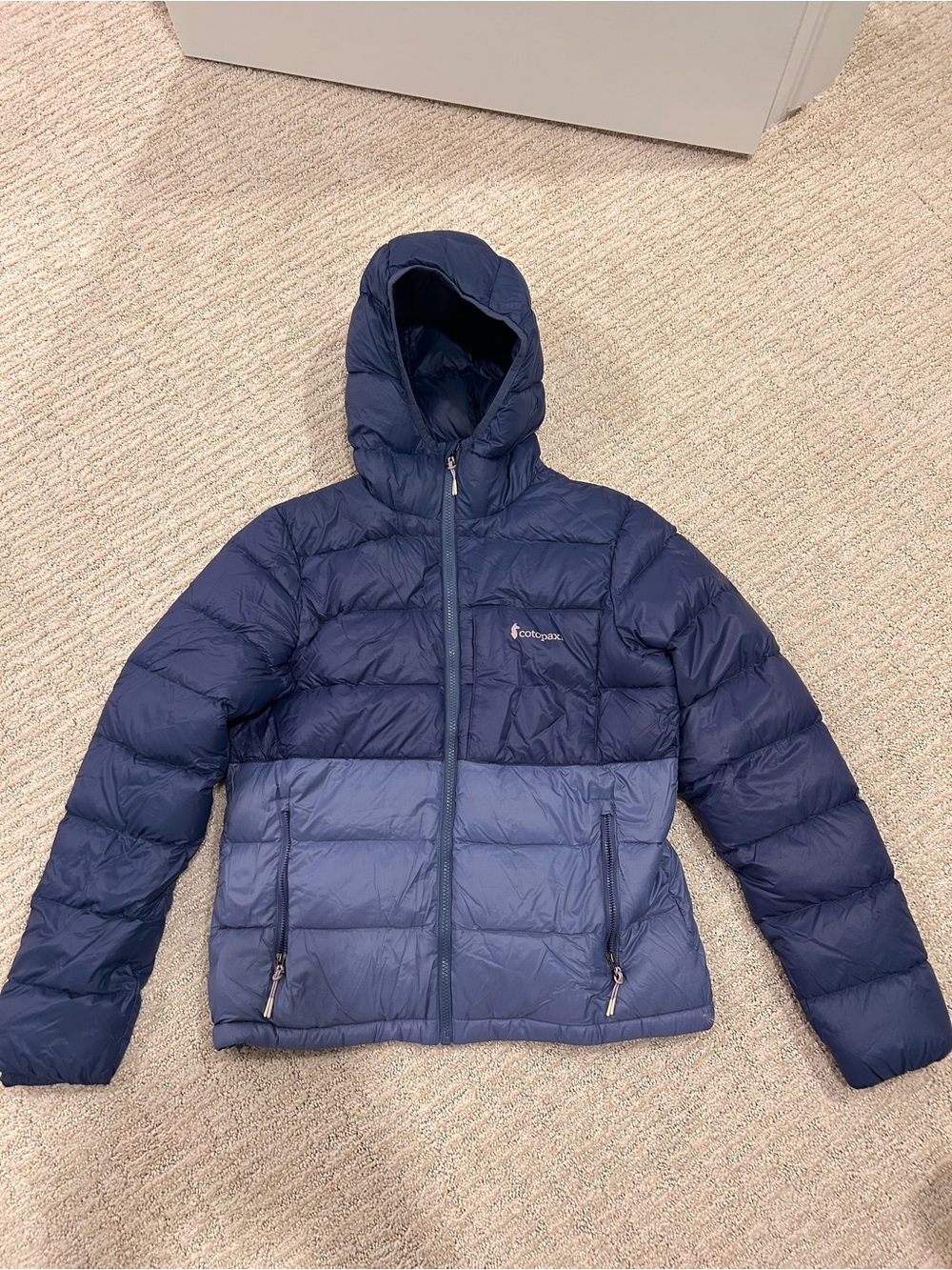 New Cotopaxi Fuego Max Down Hooded Jacket - Blue Smoke - Women's S